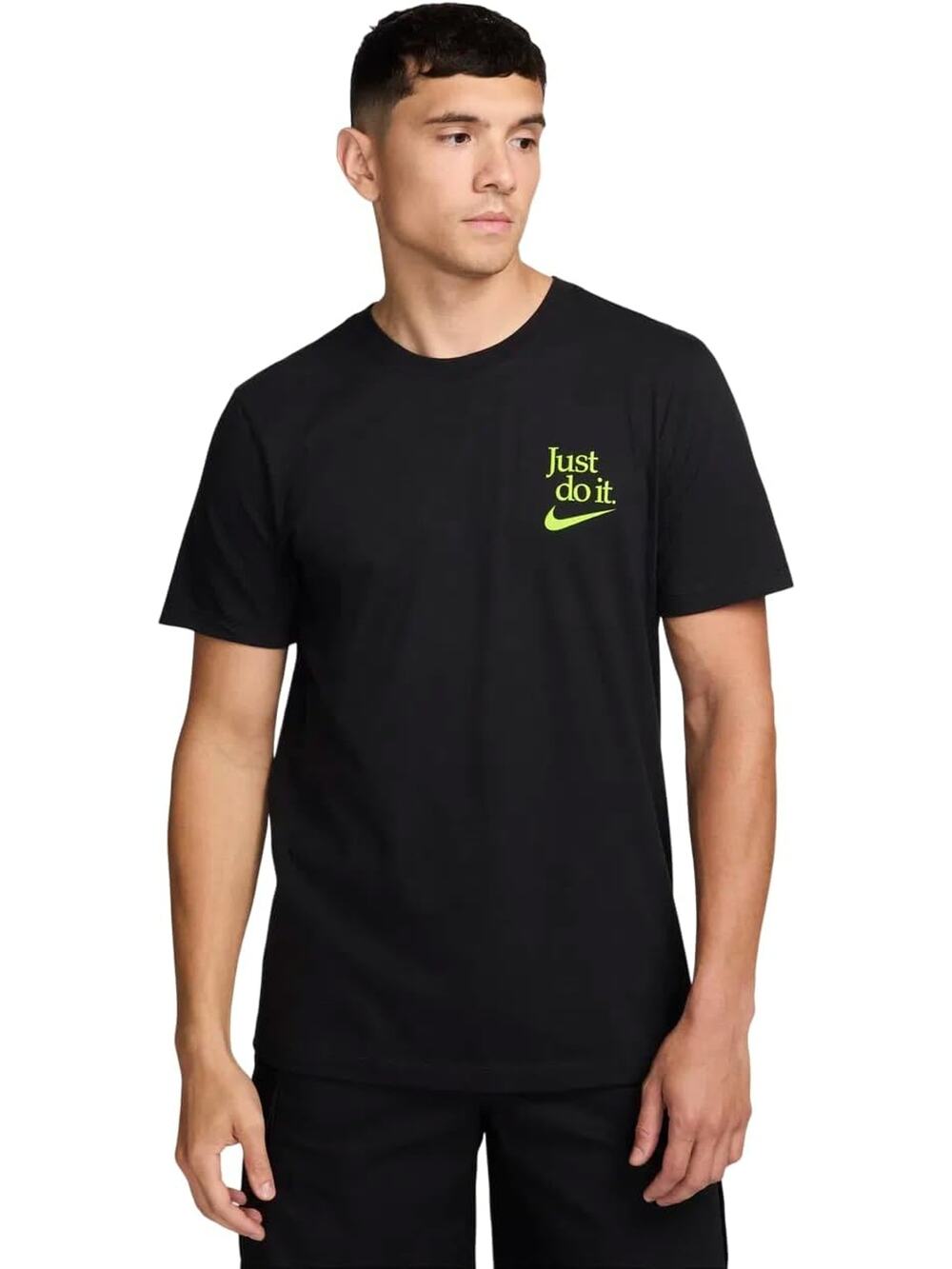 Nike Men's Small Just Do It I Won't Win Quietly Black Graphic Tee Shirt M34-1
